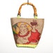 Made to Order - Buddha's Cup Coffee Bag Purse with Bamboo Handles