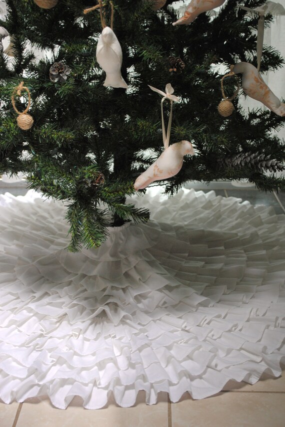 ruffle christmas tree skirt ruffle christmas tree skirt
