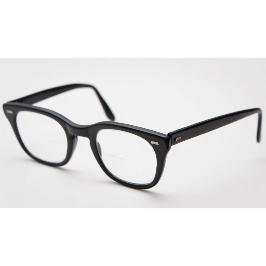 Black Horn Rim Eyeglasses Frame Romco / Halo Military Issue