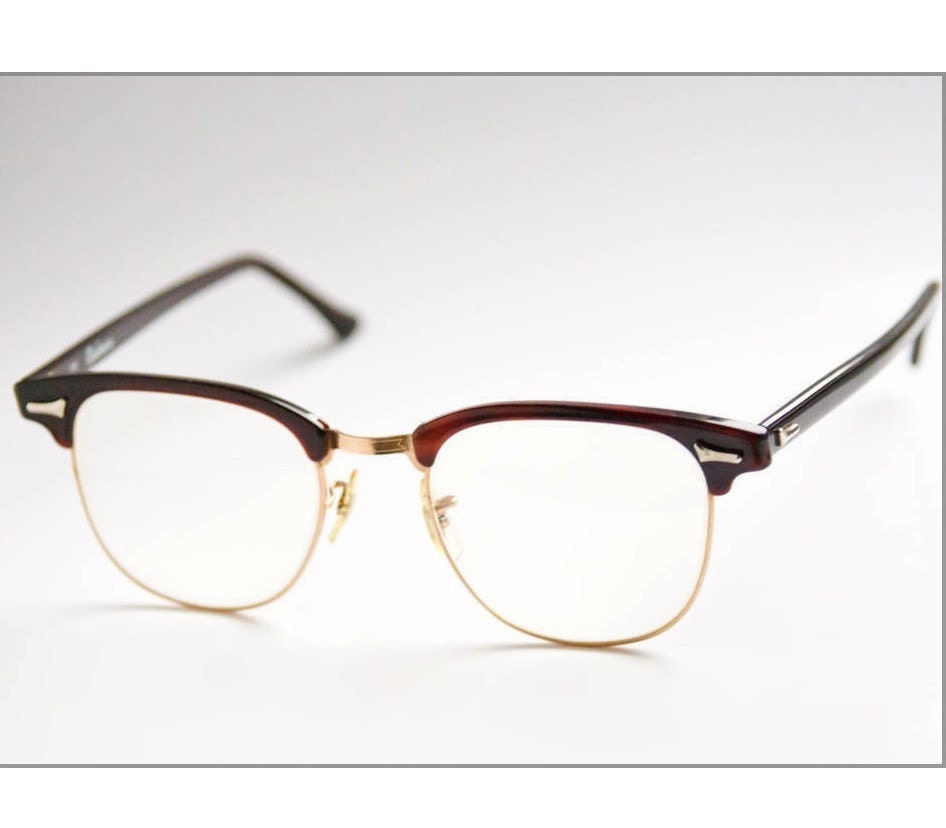 Art-Craft Clubman Amber Eyeglasses Frame G-Man 51-22