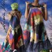 Custom made fiber art women dress - convertible women clothing - ooak art to wear high fashion