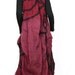 Plus size convertible dress, women ooak clothing , silk wool felt, fancy elegant cranberry , black , fairy flower ,multicolor high fashion