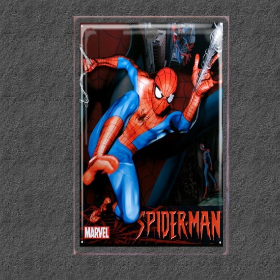 Spiderman Luggage Bag ID Tag by SmittensDesigns on Etsy