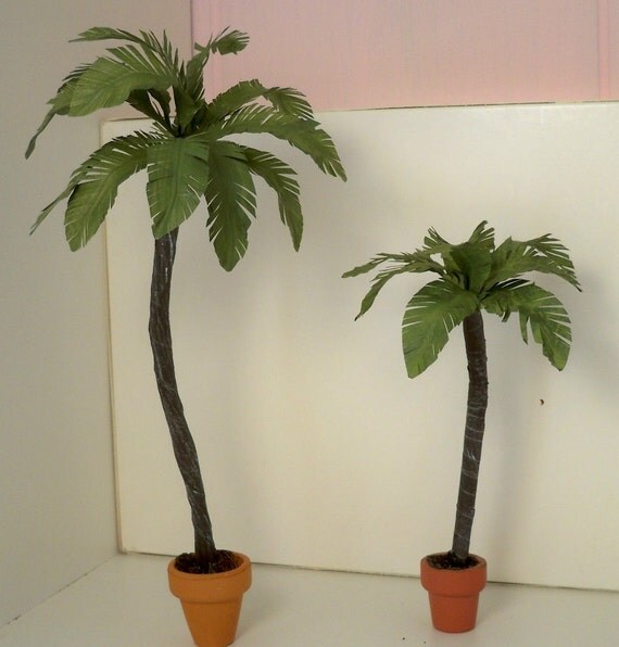 miniature palm tree figurines