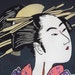 Japanese Geisha Wall Hanging, cotton fabric print