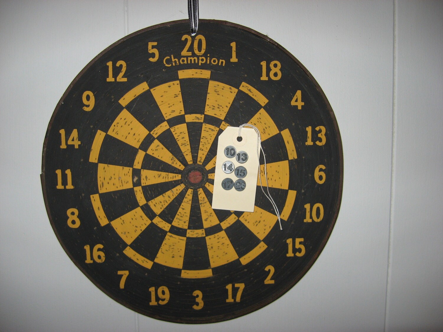 REPURPOSED VINTAGE DART BOARD