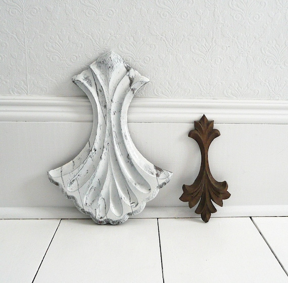 Pair of Decorative Antique Wooden Trim Pieces
