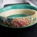 Celluloid bangle Bracelet Pastel Roses Spring VINTAGE Beautiful