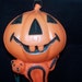 Blow mold Jack-O-lantern and cat
