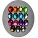 22mm Acrylic ROUND Rhinestones----LOT of 50-----YOU PICK COLORS------Silk Flowers----Hair Bows---Handbags