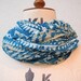 Gorgeous Blue White Teal printed Scarf