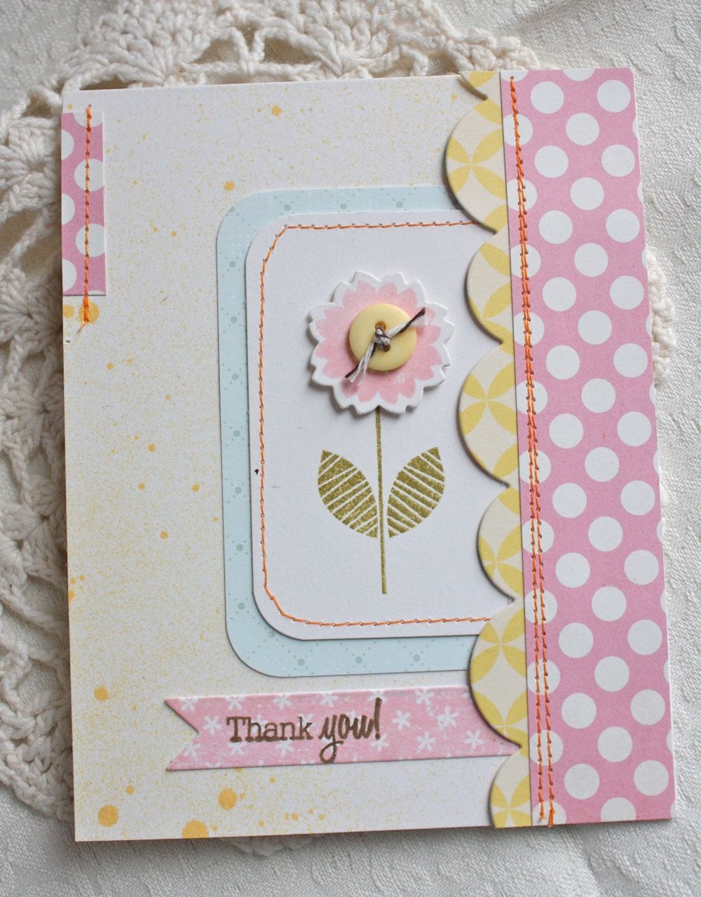 Pastel Thank You Card