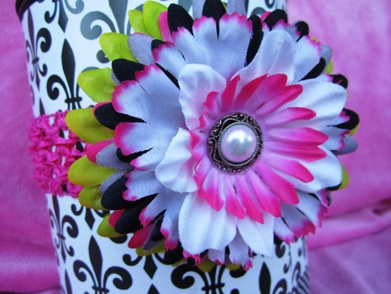 Items similar to Boutique Hair Bow Flower Clip with free matching