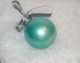 Hand painted glass ornament B14 - Save 15% with coupon code NEEDAGIFT
