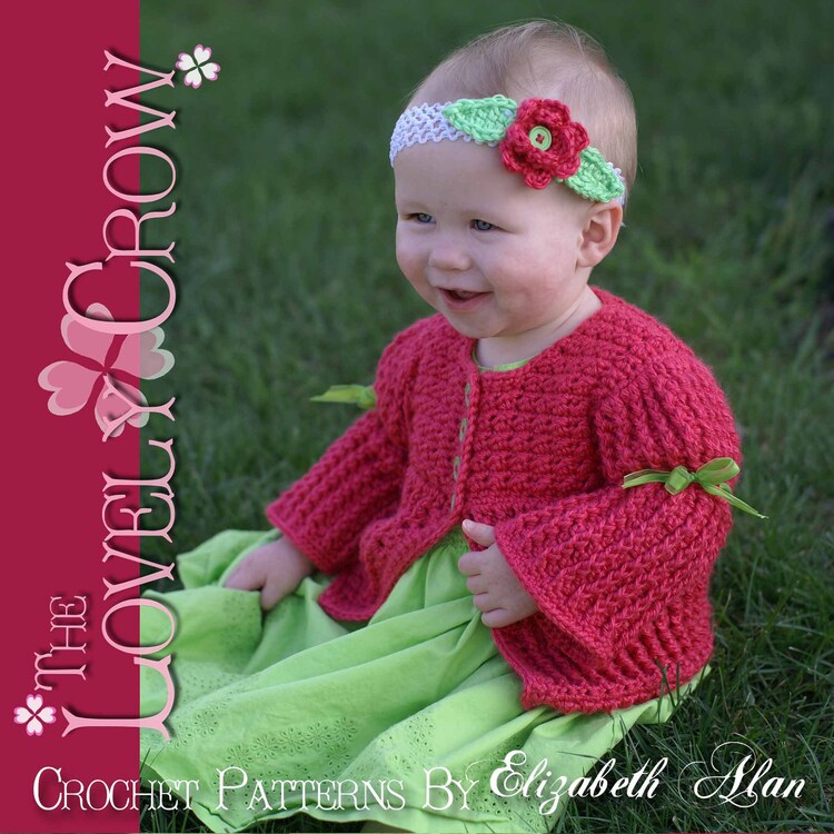 Baby Sweater Crochet Pattern Vest Sweater or Cardigan by ebethalan