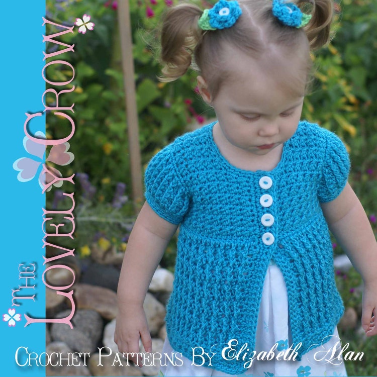 Children Cardigan Crochet Pattern Vest Sweater or by ebethalan