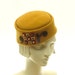 Gustav Klimt Pillbox Hat - Adele Bloch Bauer - Golden Fur Felt Pillbox Hat