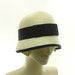 White Cloche Hat for Women - As Seen In BRIDES Magazine June 2012 - Vintage Style Fashion Hat - White Straw Hat