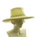Lime Green Sun Hat for Women - Wide Brimmed Hat - Natural Panama Straw Hat