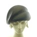 Straw Cloche Hat for Women - Retro Fashion Hat - Blocked Turban Hat - Very Dark Brown Hat