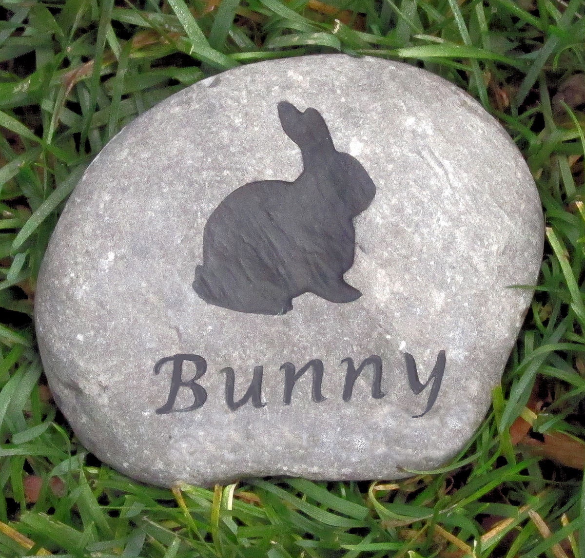 Rabbit Memorial Stone Rock Pet Stone Memorial for Bunny Rabbit