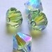 25 Swarovski Crystal Beads 4mm Bicone crystal beads CHRYSOLITE AB 2X