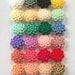 40 Resin CABOCHONS Dahlia Resin Flower Cabochons 13mm Mix and Match -- YOU DECIDE -- 24 colorful Resin flower cabochons to choose from