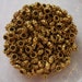 50 ANTIQUE GOLD Granular Circle spacer beads 6mm jewelry findings