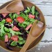 Large Vintage Wooden Salad Bowl