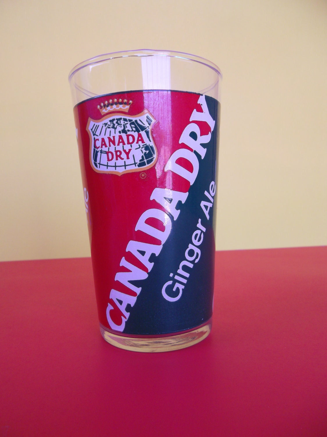 Vintage Canada Dry Ginger Ale Tumbler Glass 1980s