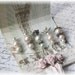 Mini Matchbook Stick Pins Shabby Chic for Scrapbooking or Cardmaking