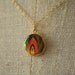 The Mini Colorful Feather Locket
