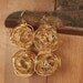 Long Wire Geometric Earrings in Gold, Nautical Knot, Elegant, Funky Sphere Pendant, One of a Kind, Ooak, Unique Jewelry, Ball Jewellery