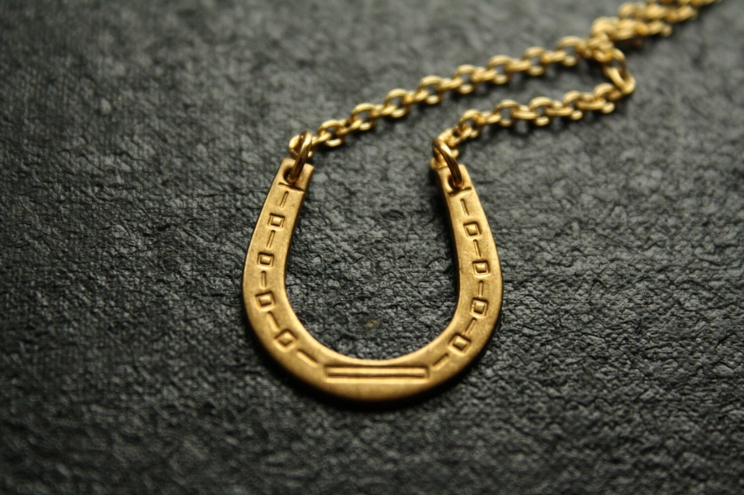 Vintage Horseshoe Necklace by FreshyFig on Etsy