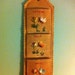 Vintage Raffia Letter Holder and Wall Organizer. Straw. Kitsch.