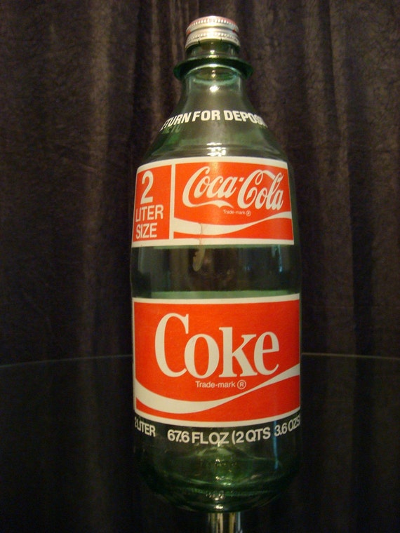 Vintage Two Liter Glass Coca Cola Bottle 1970 S And Rare. 