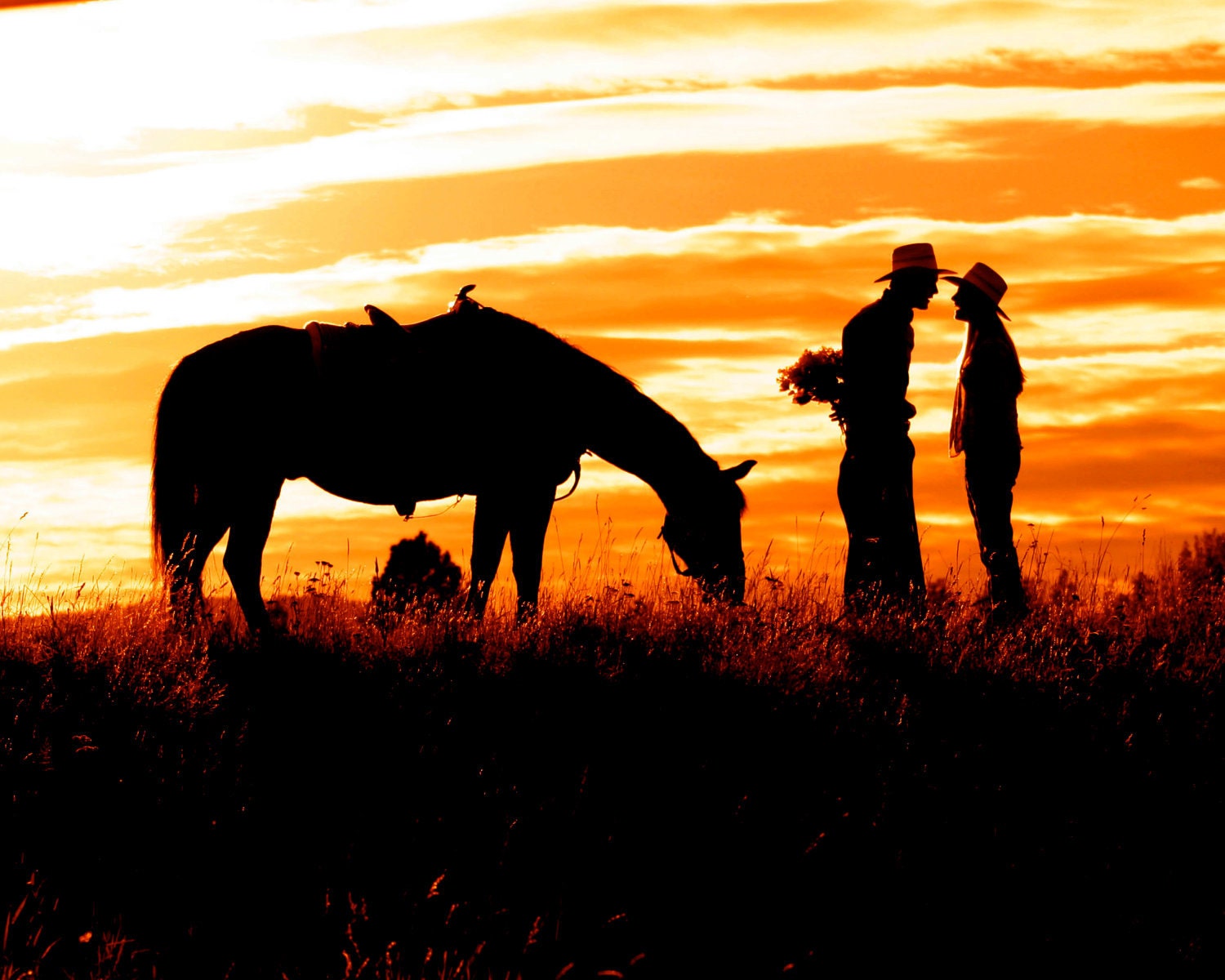 Cowboy Romance Fine Art Photography Print