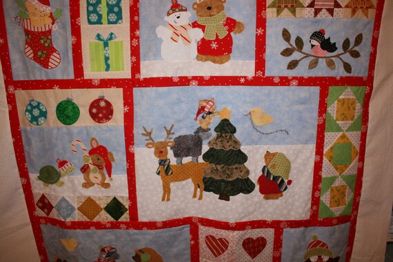 Critter Christmas Quilt Kit with Book