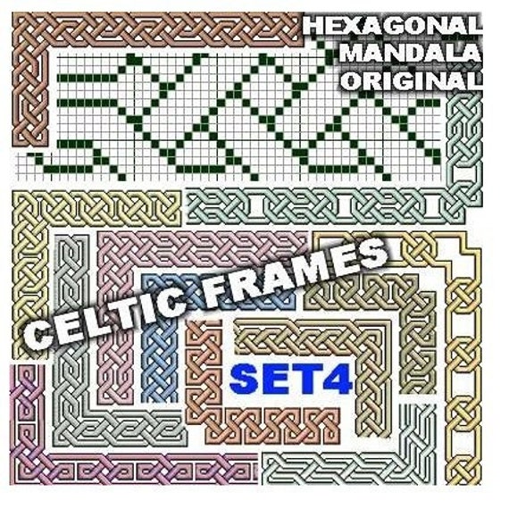 CROSS STITCH PATTERNS set04 24x Celtic Knot Diavma original