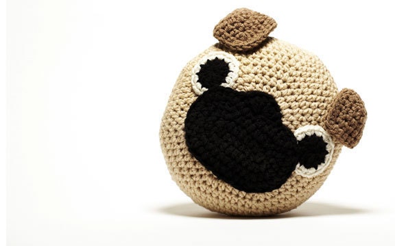 Crochet Pug Pillow