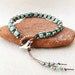 Knotted Turquoise and Copper Bracelet with Loop and Bird Closure : Knot Your Usual Bird, Handmade Jewelry by CreativeGypsy on Etsy
