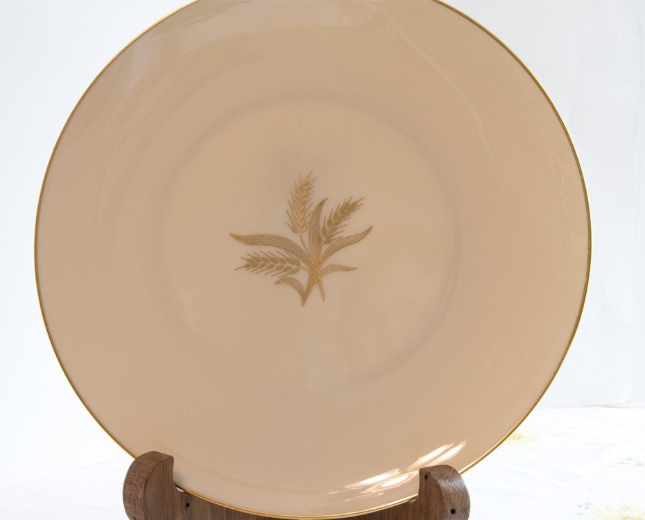 Vintage Lenox China Wheat pattern plates 7