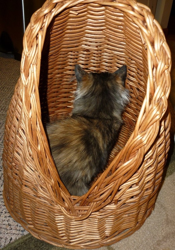 trixie wicker cat basket