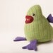 Holly the monster upcycled from wool sweaters