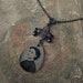 Romantic Victorian Teardrop Gem Tintype Necklace - Sweetness