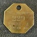 RaRe Brass Primitive Rustic Shabby Numbered Tag Vintage Patina Charm Finding Number No 229