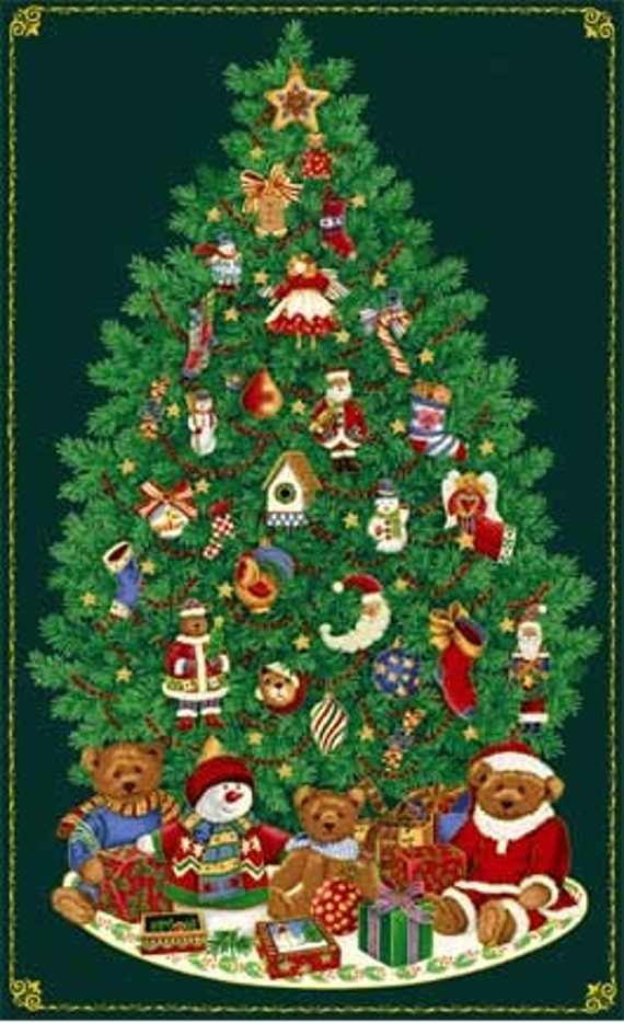 KEEPSAKE CHRISTMAS TREE Wall Hanging Christmas Fabric Sewing