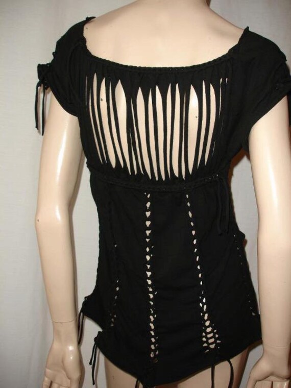 cut and braid t shirt