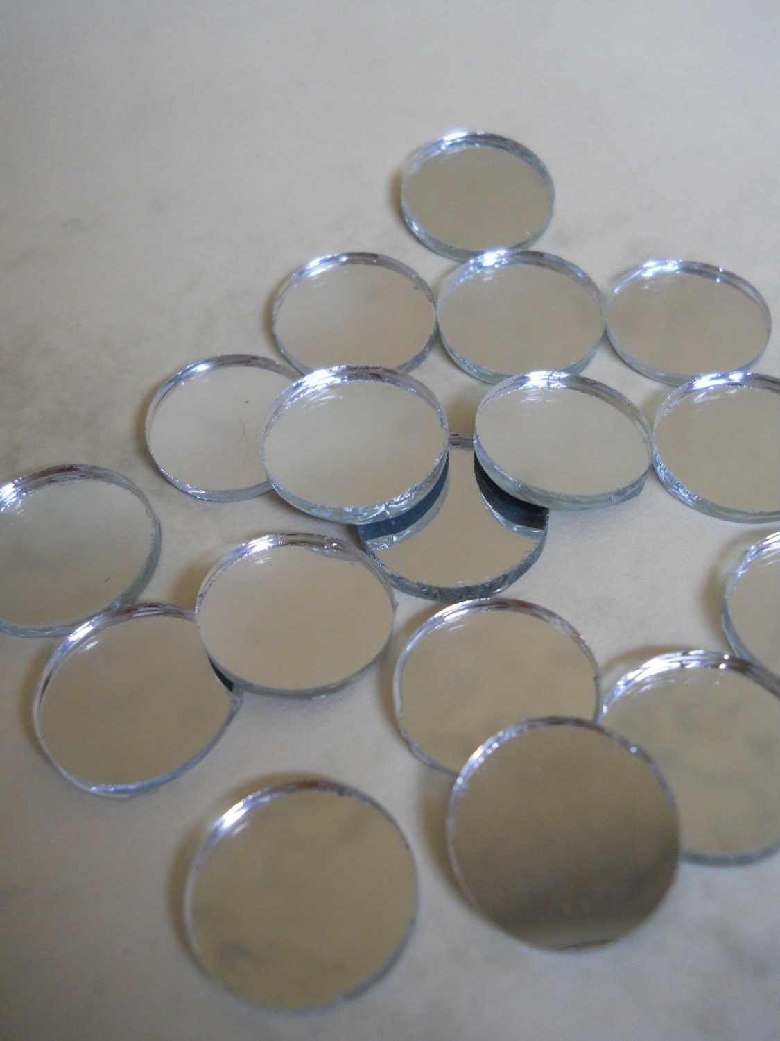 Shisha Mirrors pack of 5 x 25mm 1 inch diameter round