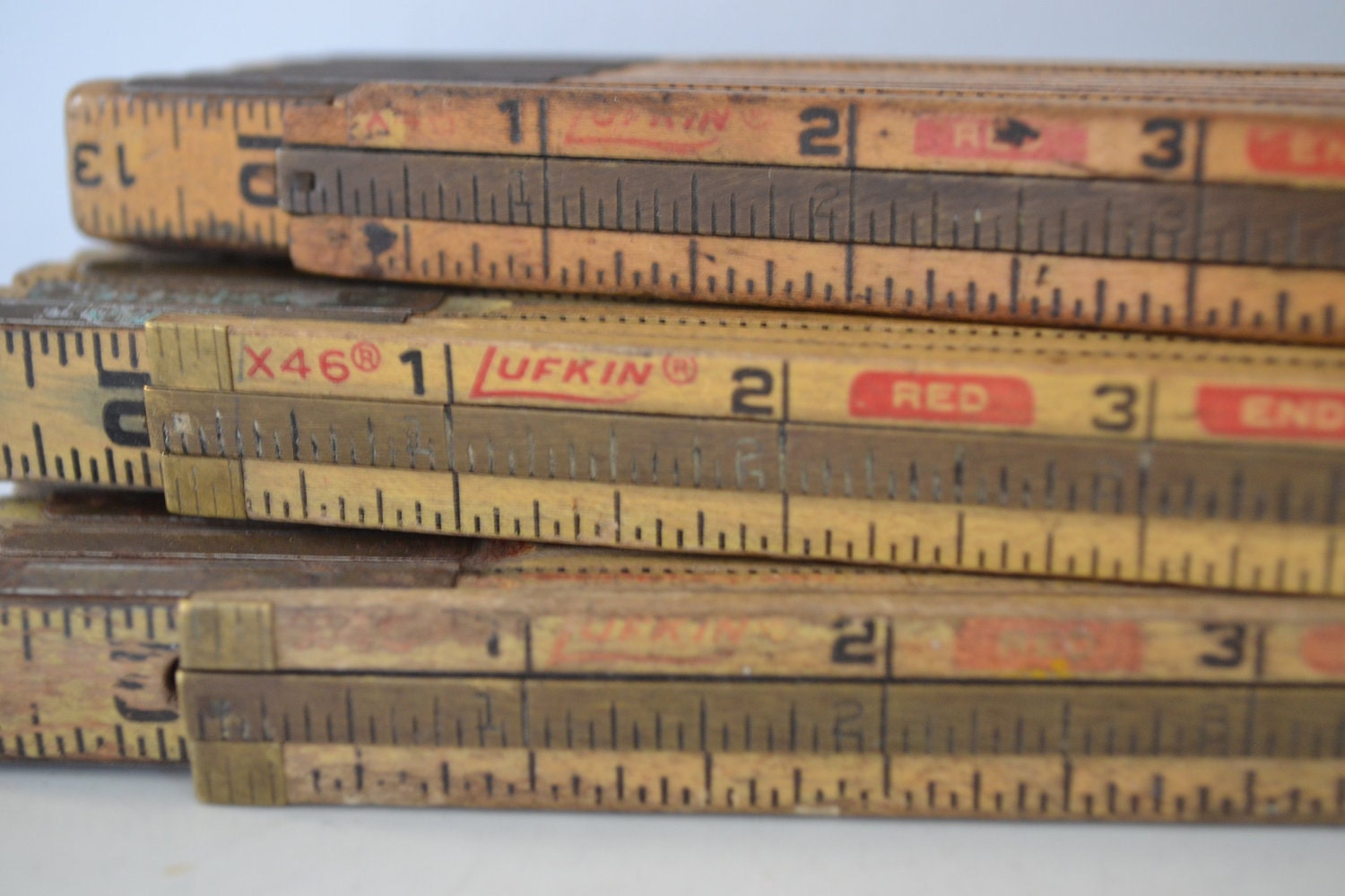 lufkin vintage folding ruler